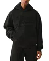 True Religion Embroidered Logo Cotton Blend Crop Hoodie In Black