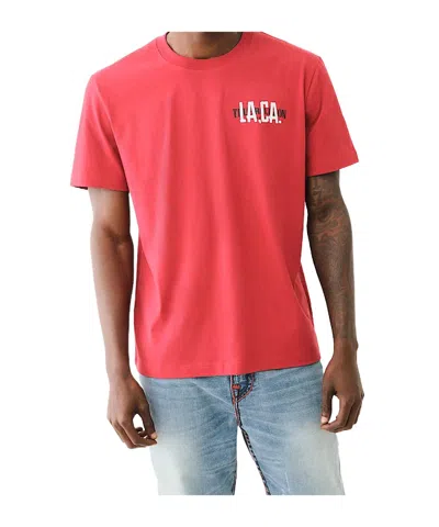 True Religion City Flock Tee In Red