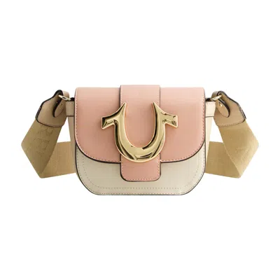 True Religion Color Block Crossbody In Red