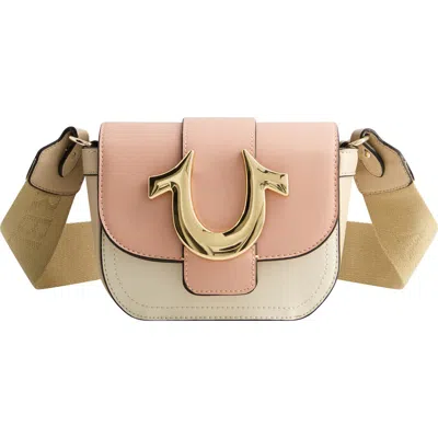 True Religion Color Block Crossbody In Red