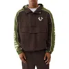 True Religion Colorblock Anorak Pullover Jacket In Brown