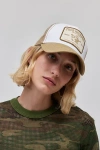 True Religion Concert Patch Trucker Hat In Khaki, Women's At Urban Outfitters In Khaki