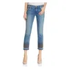 True Religion Cora Bead Straight Crop Jeans In Gypset Blue In Multi