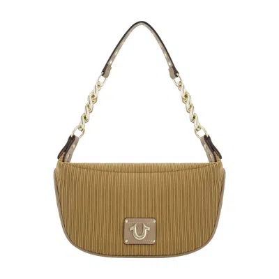 True Religion Corduroy Chain Hobo In Beige