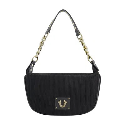 True Religion Corduroy Chain Hobo In Black