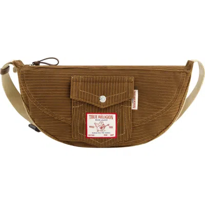 True Religion Corduroy Soft Hobo In Brown