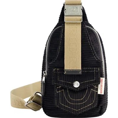 True Religion Corduroy Soft Sling In Black