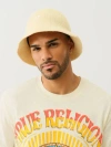 True Religion Crochet Horseshoe Bucket Hat In Neutral