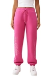 True Religion Women's Crystal Boyfriend Jogger Pants In Neutral