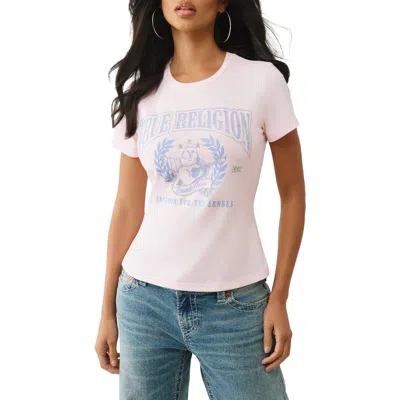 True Religion Crystal Buddha Graphic T-shirt In White