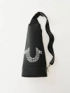 True Religion Crystal Horseshoe Sling Bag In Black