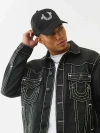 True Religion Crystal Horseshoe Trucker Hat In Black