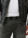 True Religion Crystal Old English Belt In Black
