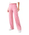 True Religion Crystal Straight Leg Sweat Pant In Pale Pink