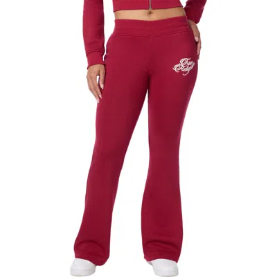 True Religion Crystal Wing Bootcut Pants In Rumba Red
