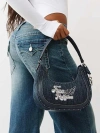 True Religion Crystal Wing Hobo Bag In Blue