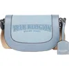 True Religion Dark Denim Logo Saddle Bag In Blue