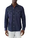 True Religion Western Shirt In Indigo