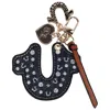 True Religion Denim Horseshoe Bag Charm In Blue
