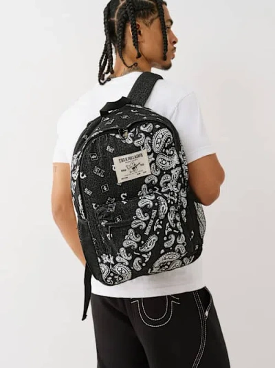True Religion Denim Paisley Backpack