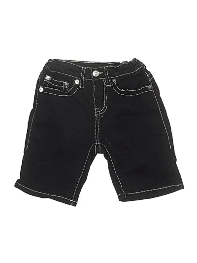 Pre-owned True Religion Kids' Denim Shorts In Black