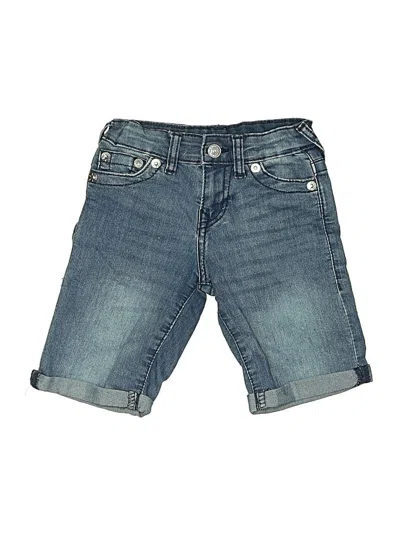 Pre-owned True Religion Kids' Denim Shorts In Blue