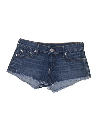 Pre-owned True Religion Denim Shorts In Blue