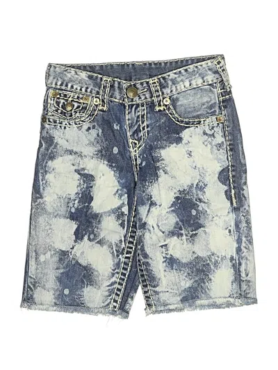 Pre-owned True Religion Kids' Denim Shorts In Blue
