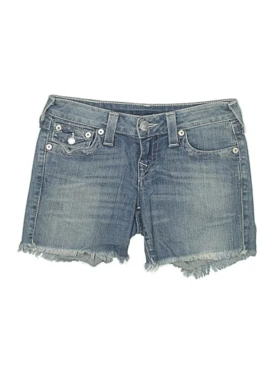 Pre-owned True Religion Denim Shorts In Blue