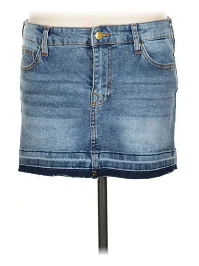 Pre-owned True Religion Denim Skirt In Blue