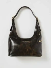 True Religion Distressed Shoulder Bag In Brown