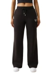 True Religion Drawstring Horseshoe Sweatpants In Black