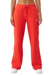 True Religion Drawstring Horseshoe Sweatpants In Red