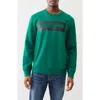 True Religion Embossed Logo Graphic Sweatshirt In Aventurine