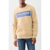 True Religion Embossed Logo Graphic Sweatshirt In Travertine
