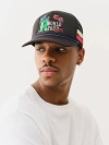 True Religion Embroidered Logo Trucker Hat In Black