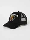 True Religion Embroidered Tiger Trucker Hat In Black