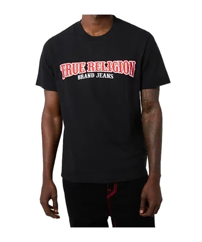 TRUE RELIGION EMBROIDERED TRUE RELIGION TEE