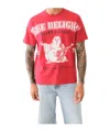 True Religion Exaggerated Icon Crew Tee In Red