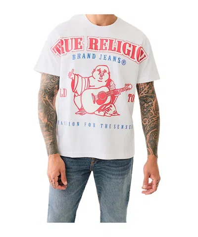 True Religion Exaggerated Icon Crew Tee In White