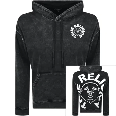 True Religion Face Hoodie Black