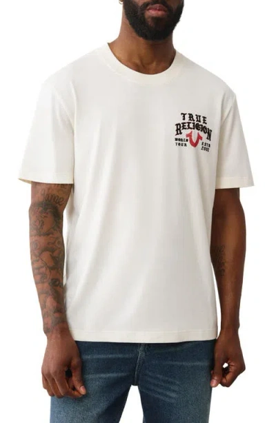 True Religion Flag Cotton Graphic T-shirt In White