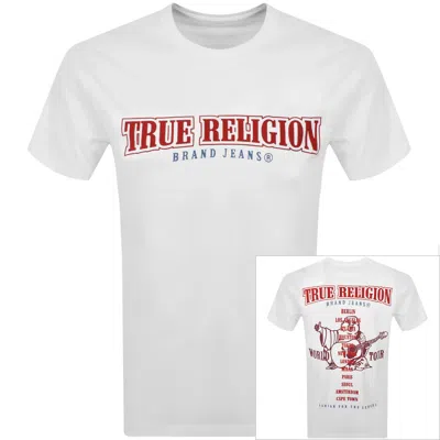 True Religion Flock Buddha T Shirt White