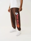 True Religion Flower Patch Jogger In Brown