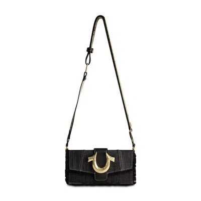 True Religion Frayed Denim Flap