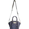 True Religion Frayed Denim Mini Satchel Bag