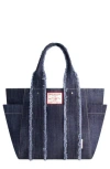 True Religion Frayed Handle Denim Tote