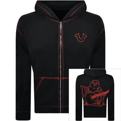 True Religion Full Zip Hoodie Black