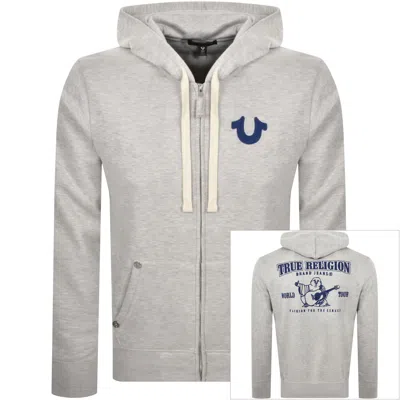True Religion Full Zip Hoodie Grey