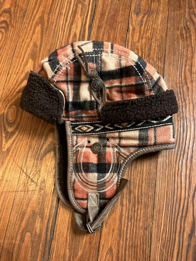 Pre-owned True Religion Fur Trapper Hat In Brown